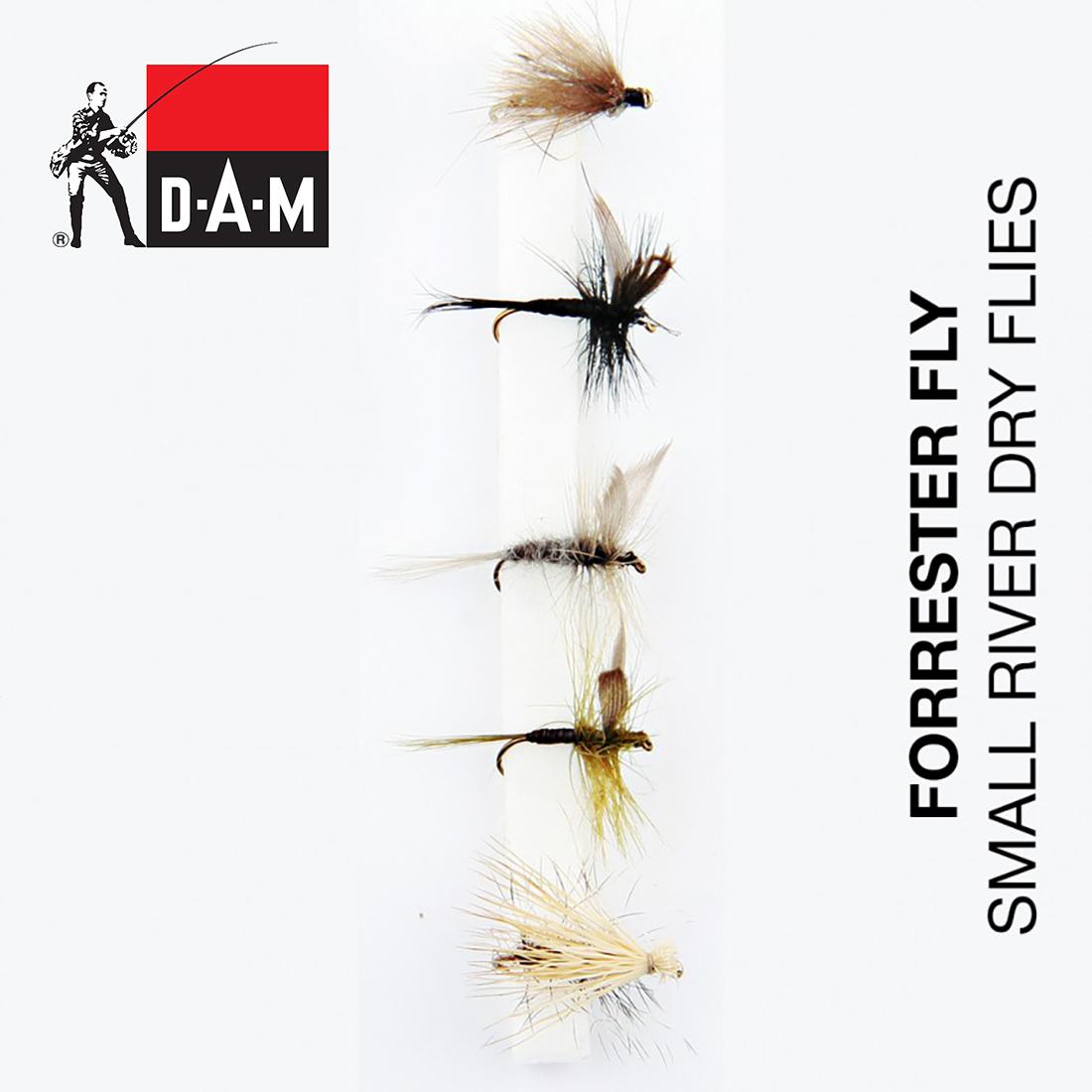 DAM Forrester Fly Small Dry Flies muselių rinkinys 570012 .