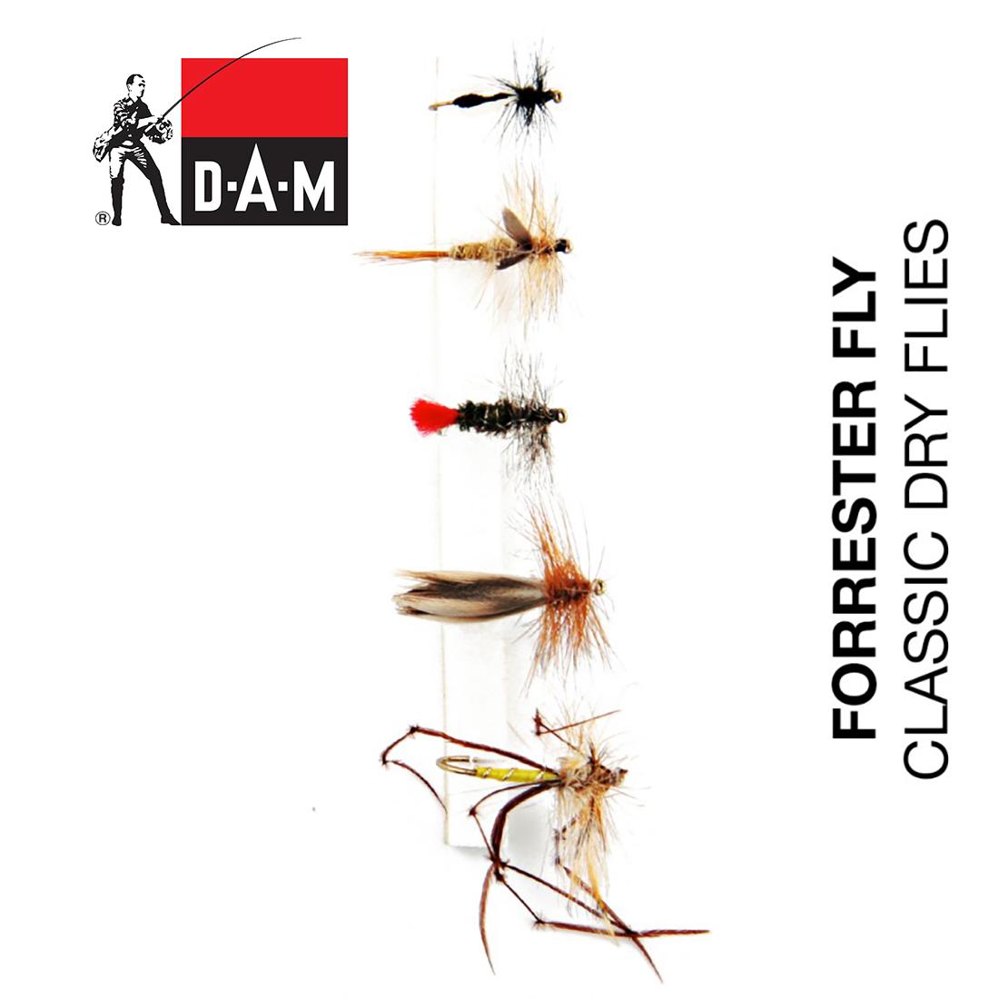 DAM Forrester Fly Classic Dry Fly muselių rinkinys 570011 .