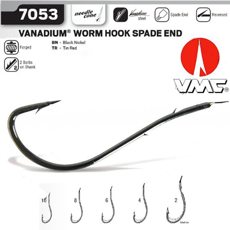 VMC 7053BN Mystic Trout Worm kabliukai 2