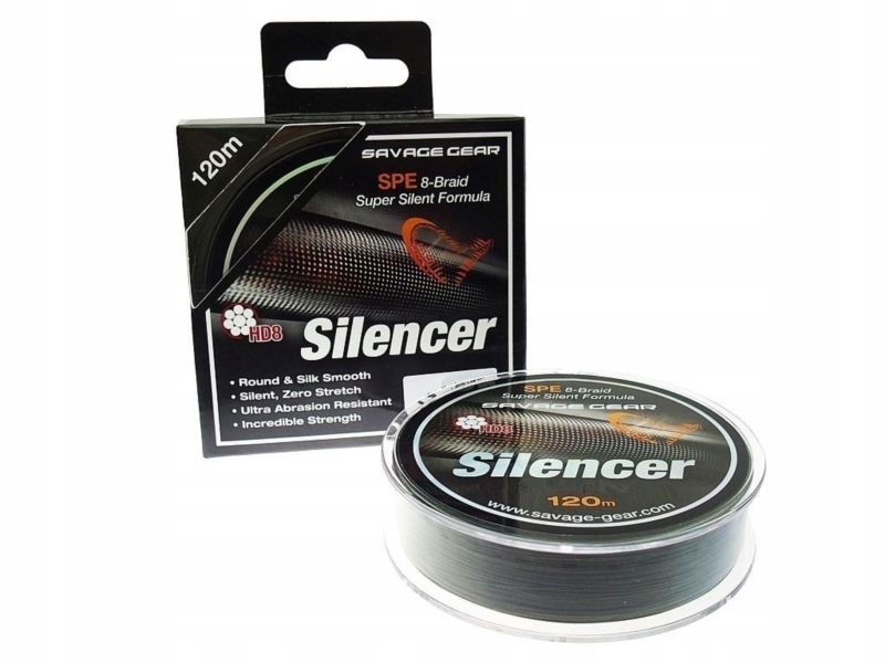 Pintas Valas 8-gijų SG HD8 Silencer Braid 0.12mm 120m Green