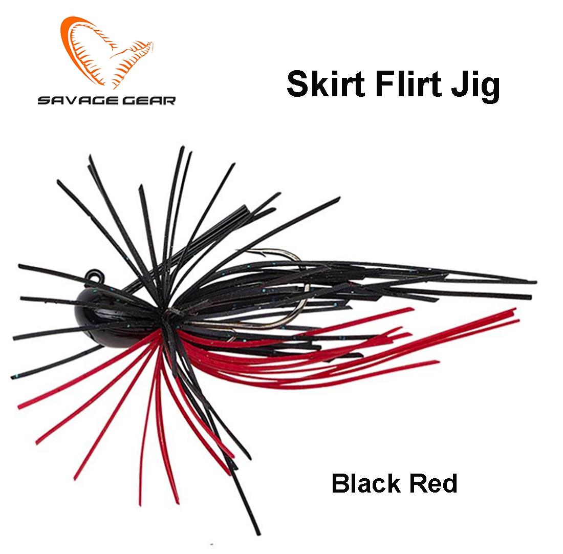 Savage Gear Skirt Flirt Jig Sinking Kablys Nr1 Black Red 5 g