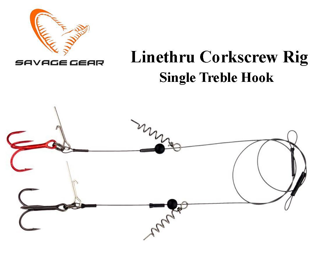 Sistemelė su kabliais guminukų įkabinti SAVAGE GEAR 22 kg, 40 cm .
