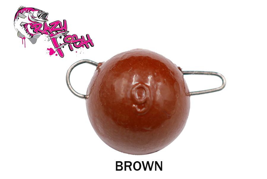 Crazy Fish Čeburaška švininė išardoma Brown 10 g