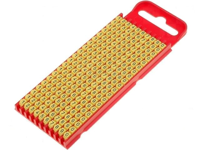 Kabelio žymeklių rinkinys "0...9" 200vnt. 2.0-2.8mm laidui