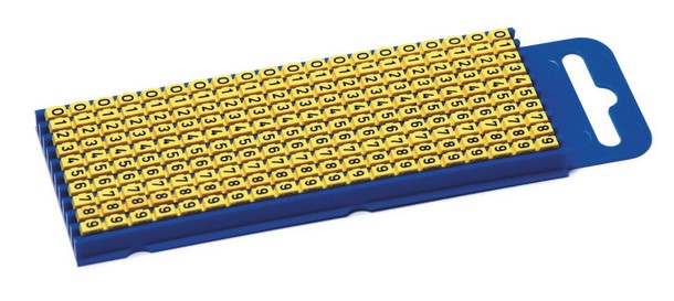 Kabelio žymeklių rinkinys "0...9" 2.8-3.8mm laidui (200 vnt)