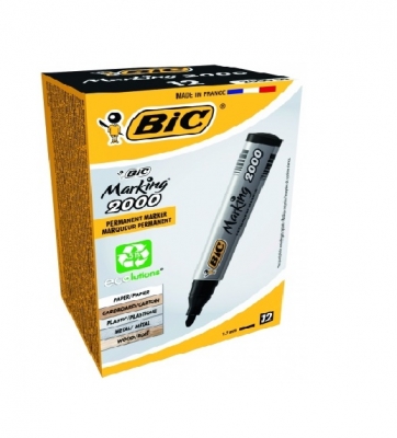Bic Permanentinis žymeklis Eco 2000 2-5 mm 12vnt., juodas 1039/8209153